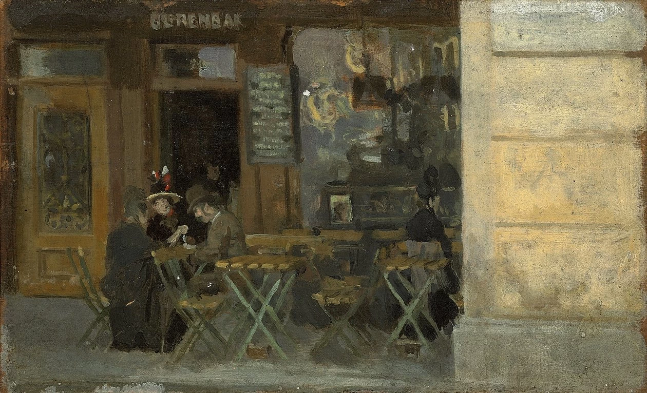 Caffè a Dieppe, c. 1884